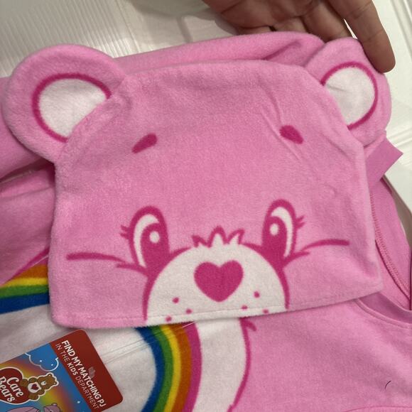 Care Bears Cheer Rainbow Bear Flame Resistant Romper Pajamas 3T NEW - Picture 5 of 6